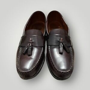 Allen Edmonds Stowe Mens 14 D Tassel Loafers Burgundy Leather Dress Shoes USA